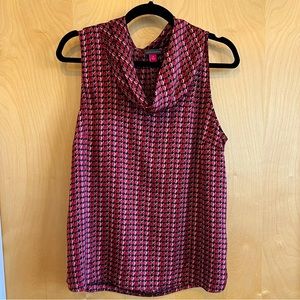 New Vince Camuto Red Cowl Neck Sleeveless Blouse (medium). Tank top.